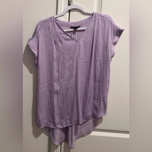 Simply Vera Vera Wang Purple Cap Sleeve Blouse
